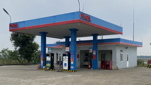 Hà Tĩnh - Trạm sạc Vinfast : Cửa hàng xăng dầu PVOIL Bùi Xá